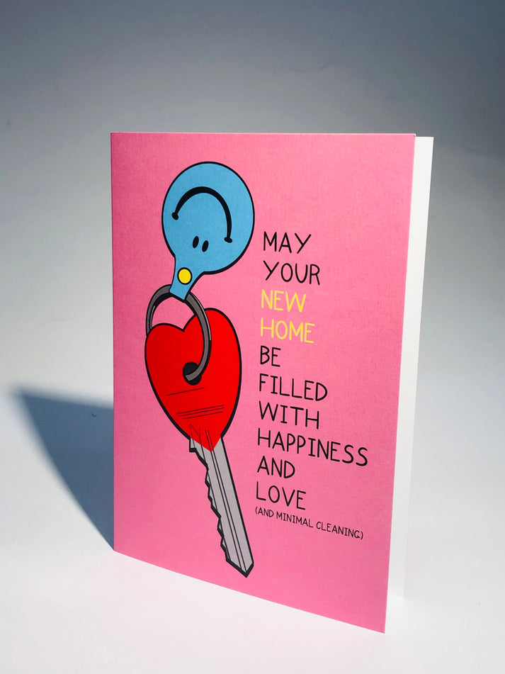 May your new home be filled with happiness and love (and minimal cleaning) card