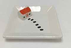 Ceramic Scottish bothy trinket dish