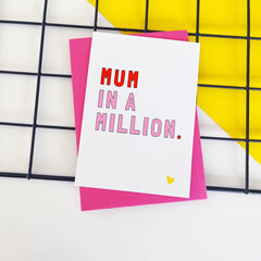 Mum in a million card
