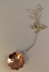 Copper blossom pendant