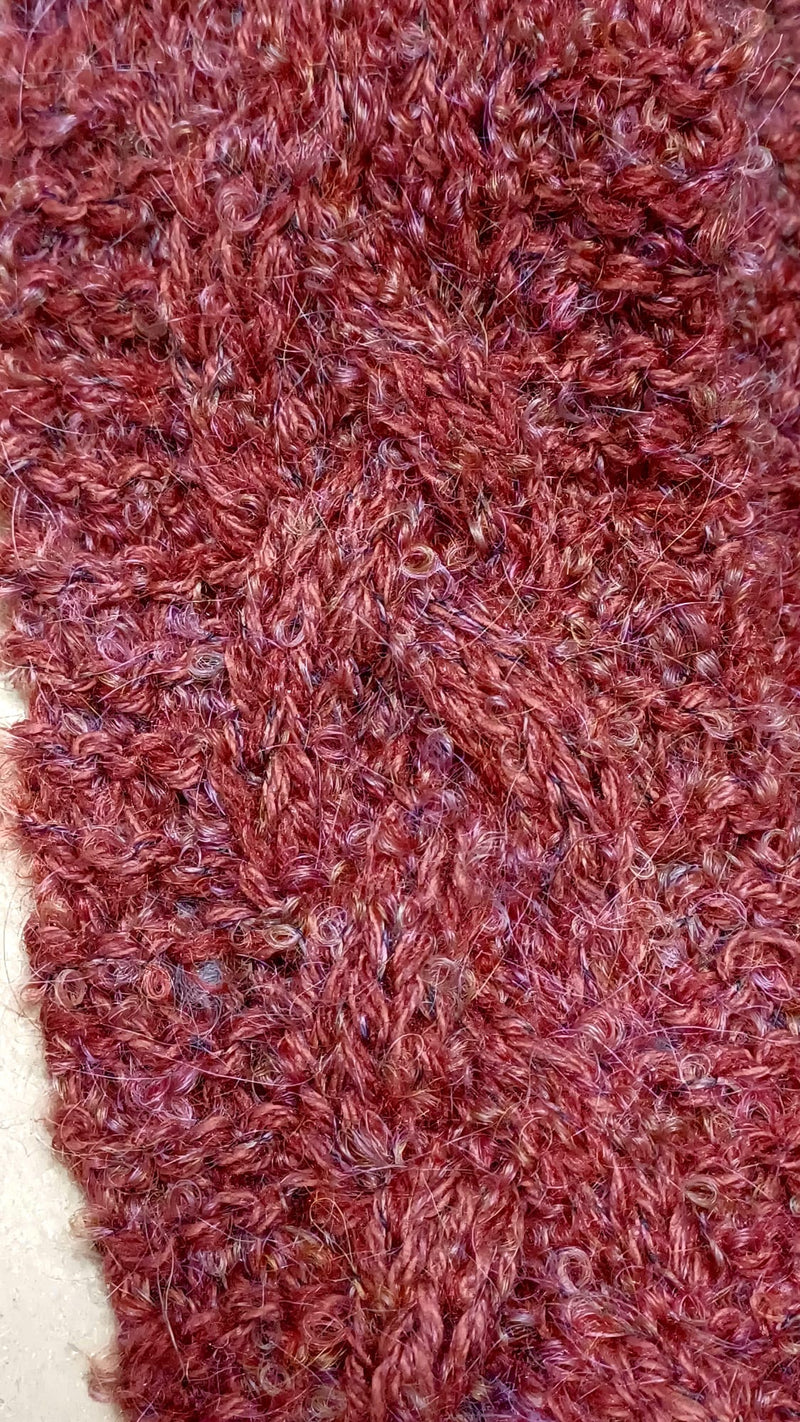 Hand knitted burnt orange earwarmer/headband