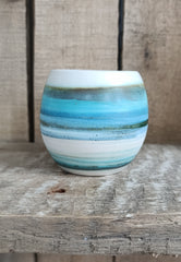 Hebridean Collection stoneware espresso tumbler/mini vase (VS135)