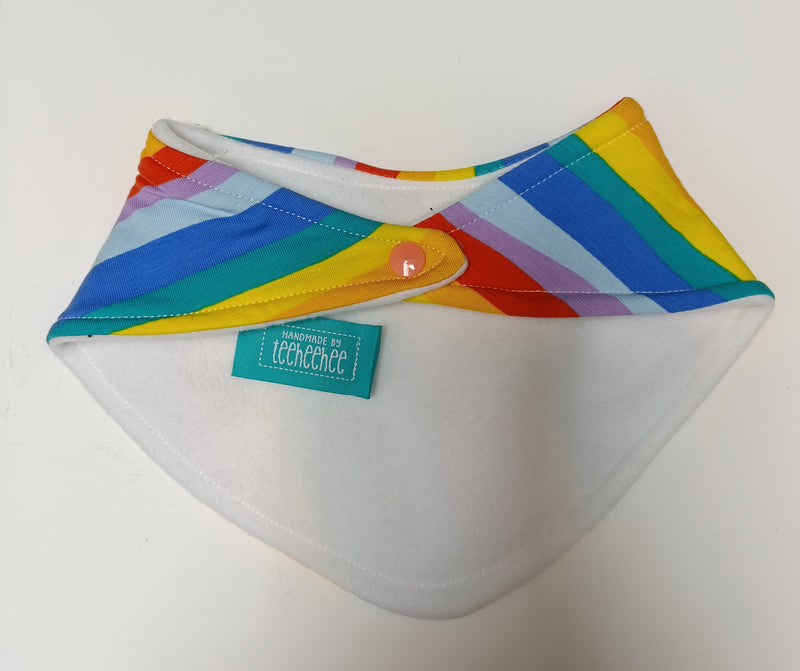 Bandana style bib - stripey print