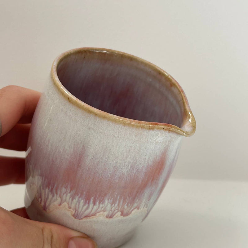 Candy pink ceramic jug