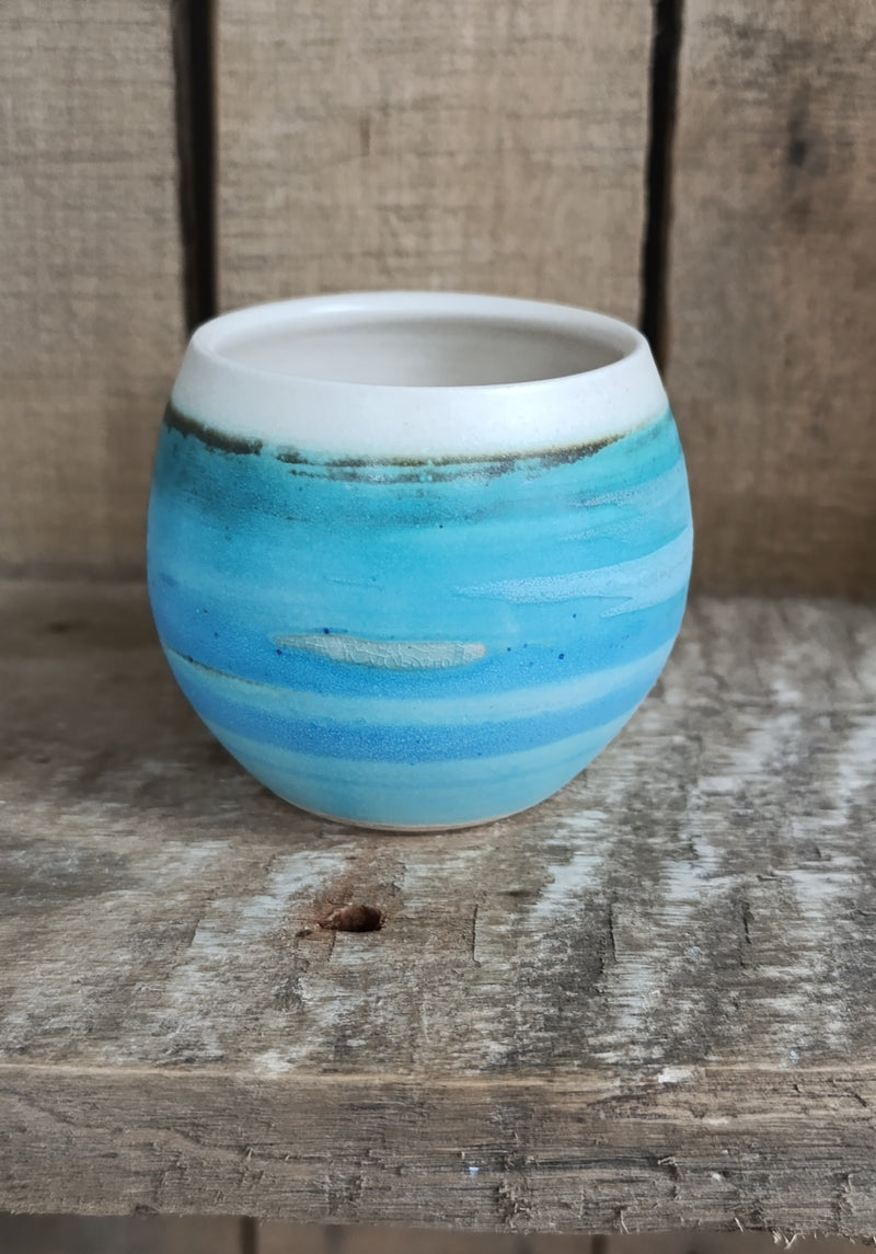 Hebridean Collection stoneware espresso tumbler/mini vase (VS136)