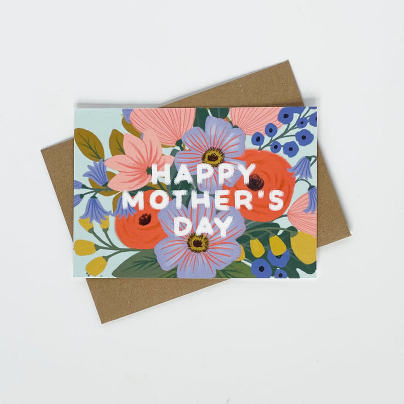 Happy Mother's Day colourful flowers card