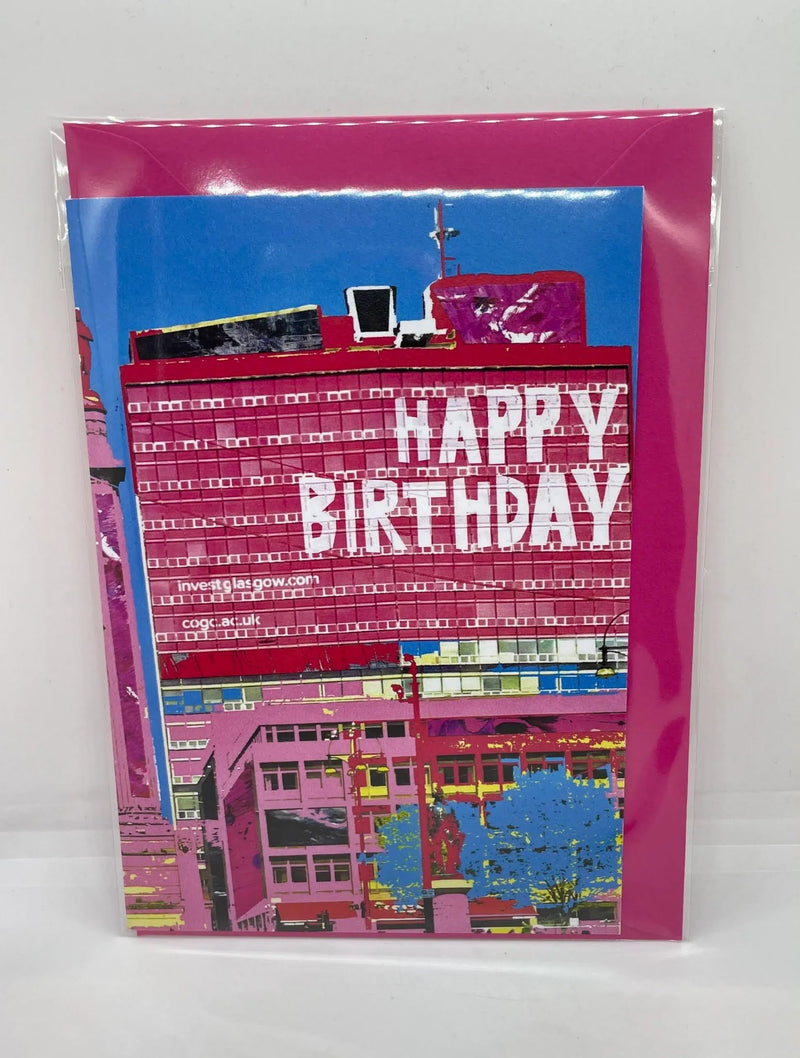 Glasgow happy birthday card