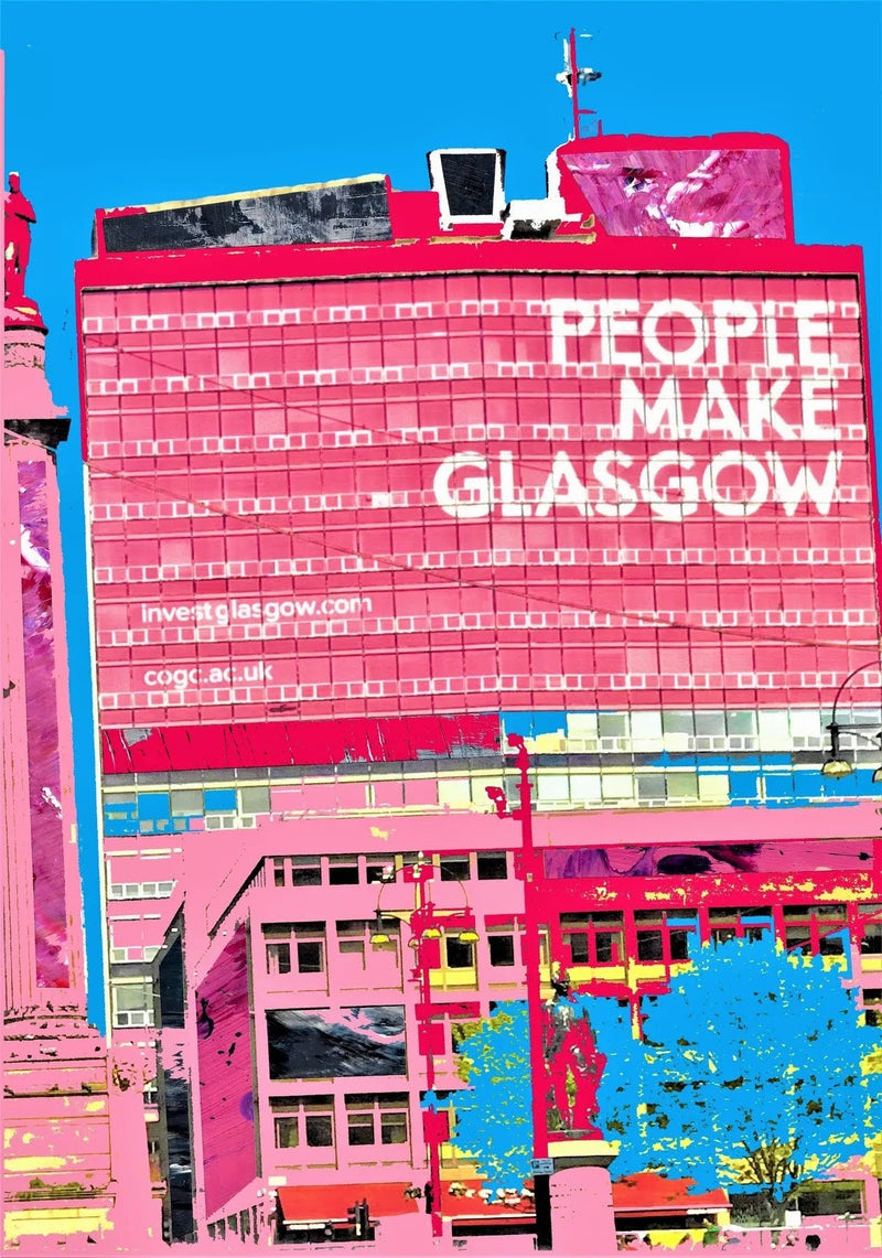 People Make Glasgow print - available in A4 or A5 size