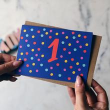 1 spotty card (2 colours available)