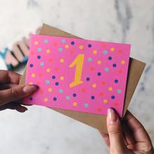 1 spotty card (2 colours available)