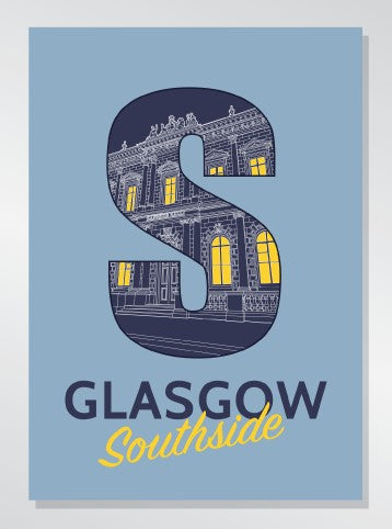Glasgow Southside - Langside Halls A3 print