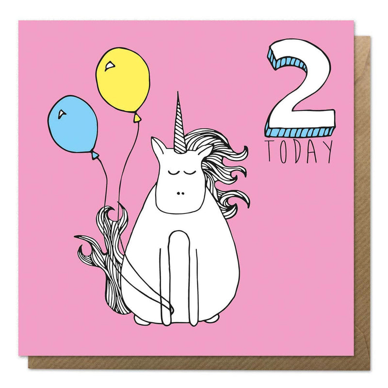 2 today card - 2 designs available (dinosaur or unicorn)