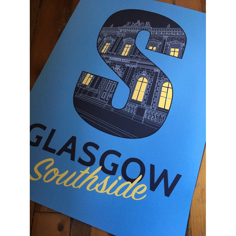 Glasgow Southside - Langside Halls A3 print