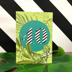 40 botanical card