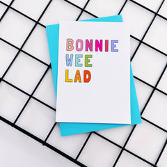 Bonnie wee lad card