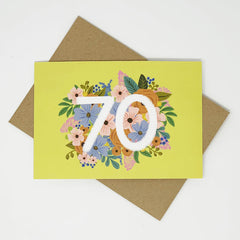 70 floral card