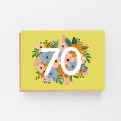 70 floral card