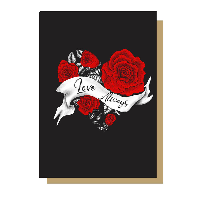 Love always roses card
