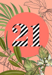 21 botanical card