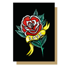 Love rose card
