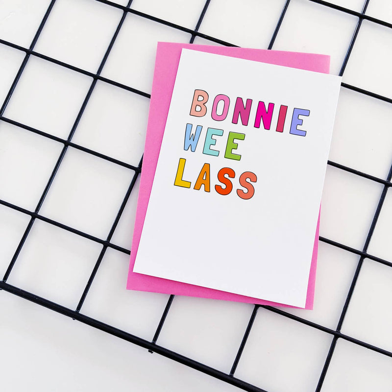 Bonnie wee lass card