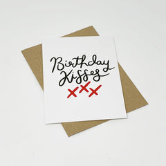 Birthday kisses card