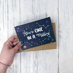 You’re one in a million card