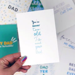 You're never too old to need your dad card