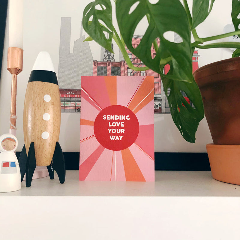 Sending love your way card