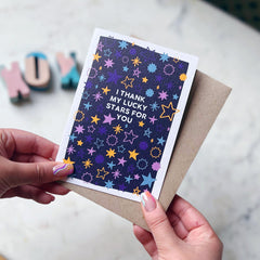 I thank my lucky stars for you card