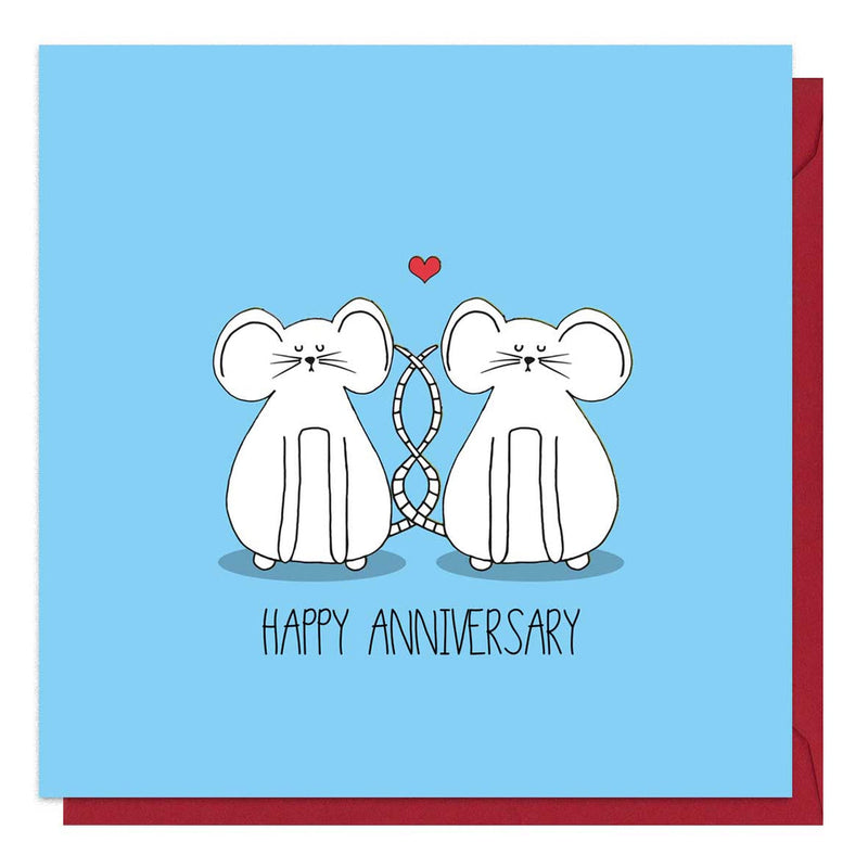 Happy anniversary mice card