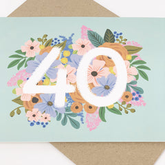 40 floral card