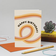 Happy birthday - funky loop card 2 designs available)