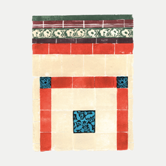 Tenement Tiles A4 print - Battlefield 04