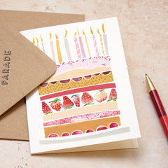 Birthday cake card