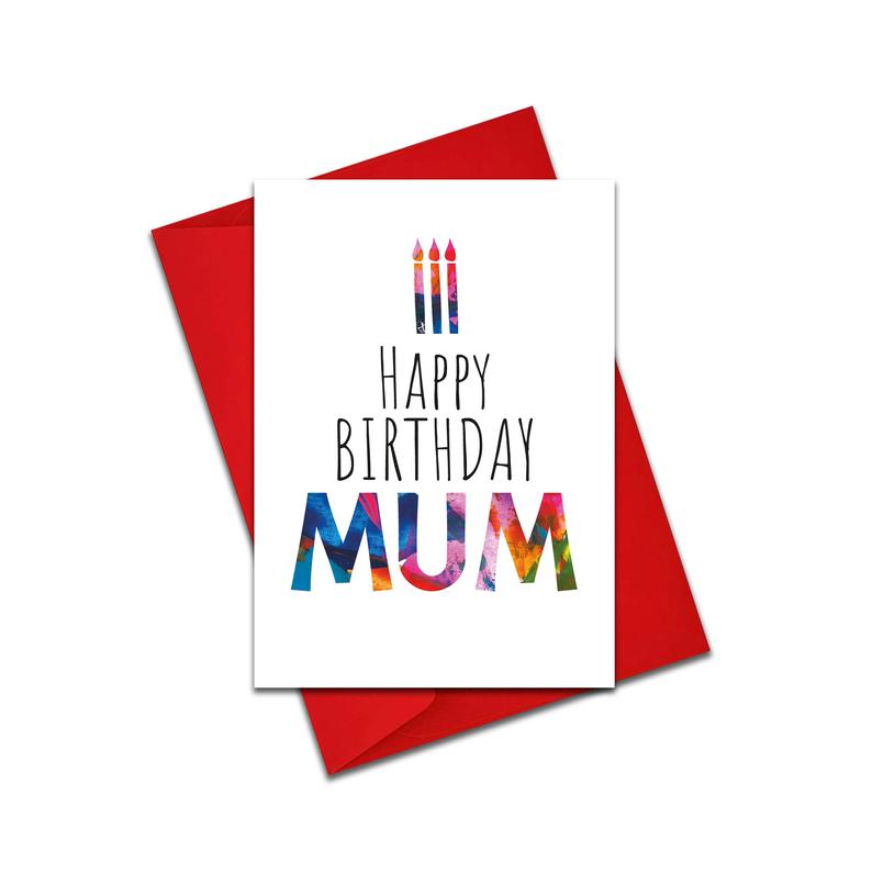 Happy birthday mum card