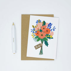 Thanks - bunch of flowers card