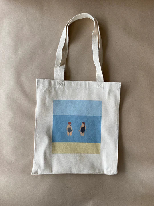 Chats in the Sea canvas tote bag