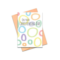 On your Christening Day card