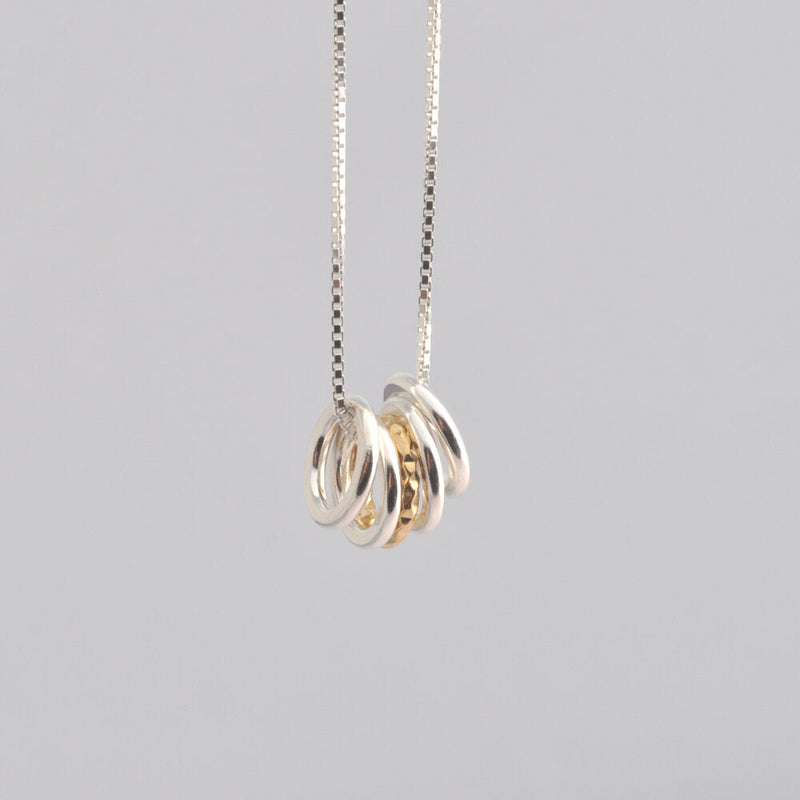 Necklace – Sterling Silver 5 circles