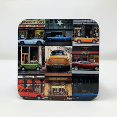 Coaster - Classic cars around Glasgow collage