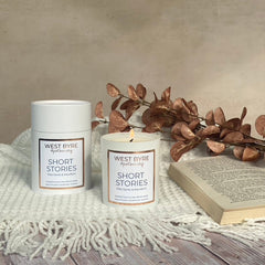 West Byre Apothecary candle - Short Stories (Palo Santo Wood & Mandarin)