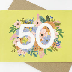 50 floral card