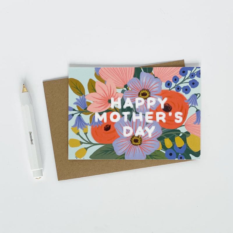 Happy Mother's Day colourful flowers card