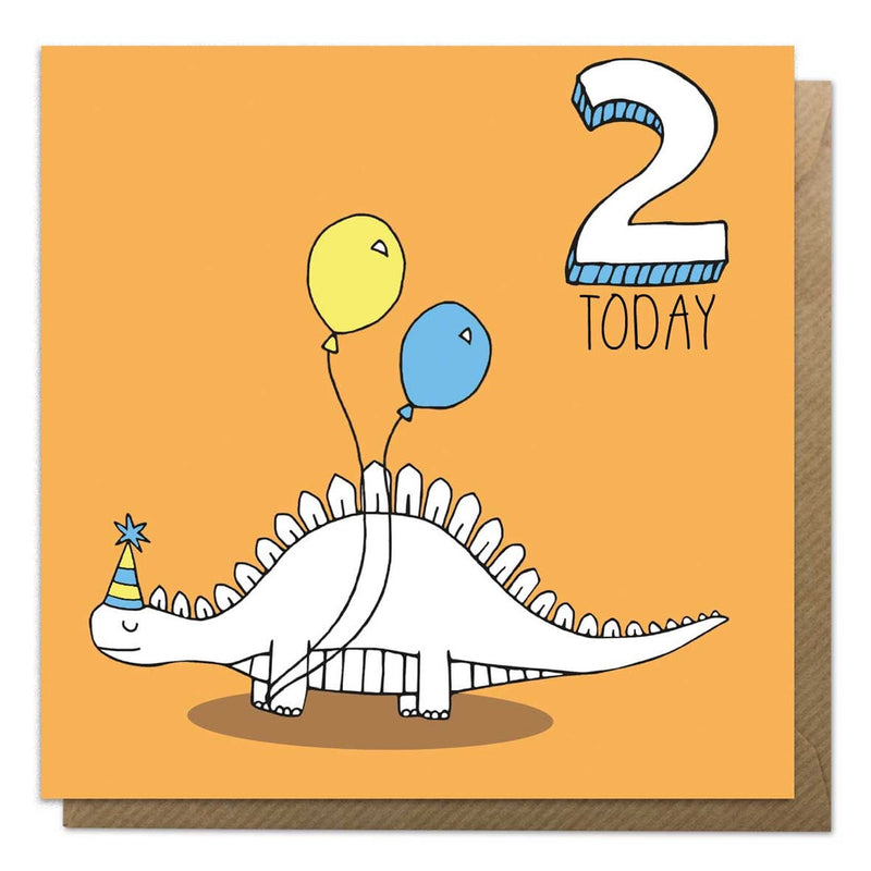 2 today card - 2 designs available (dinosaur or unicorn)