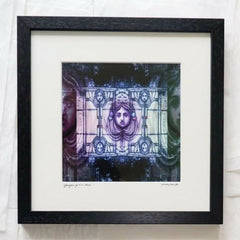 Framed print - 'Glasgow Girl in Blue' by Hidden Hand Art & Design