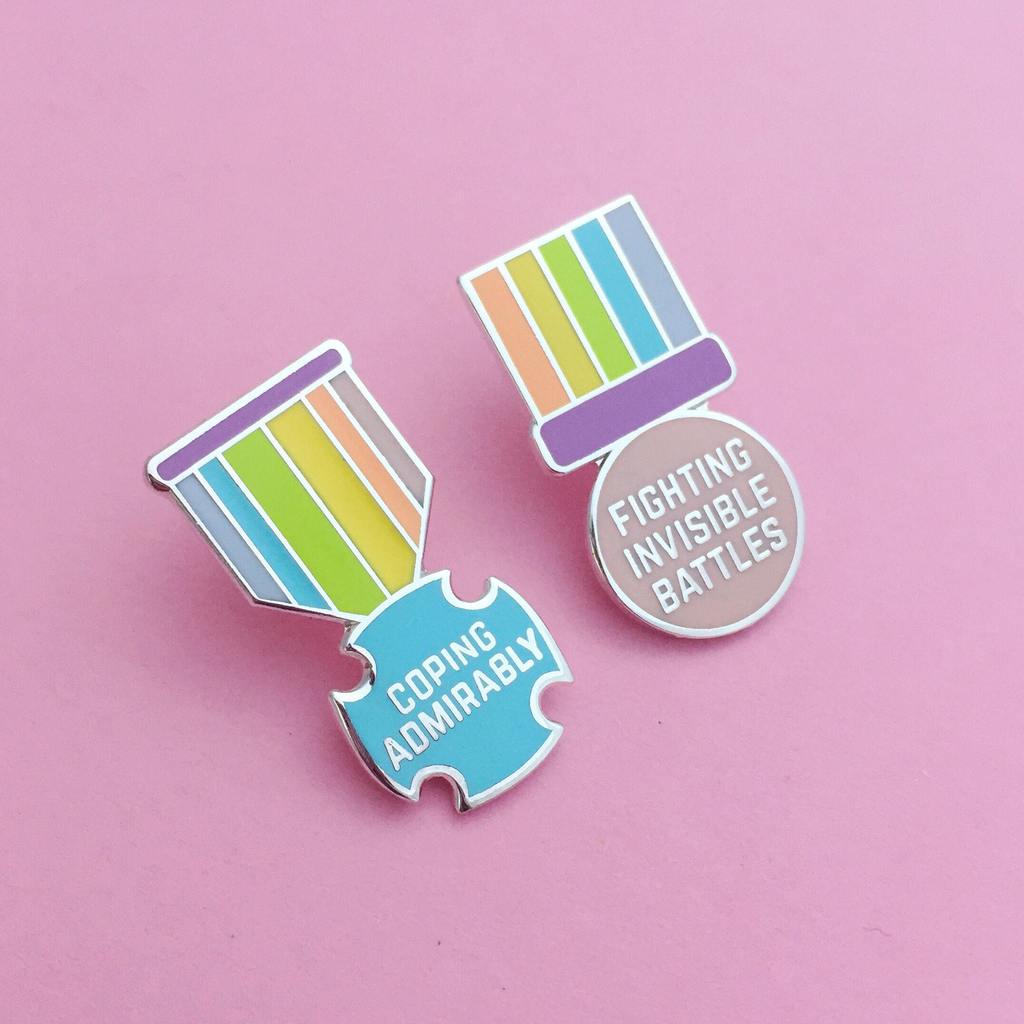 Invisible Hand Pin Fighting invisible battles enamel pin | Sunshine No.1