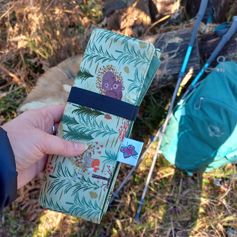 Waterproof sit mat - a forest walk print