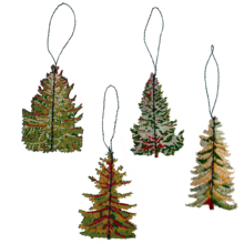 Paper Decorations (4 pack) - Trees