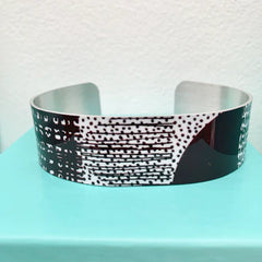 'Freestyle' printed aluminium cuff bangle